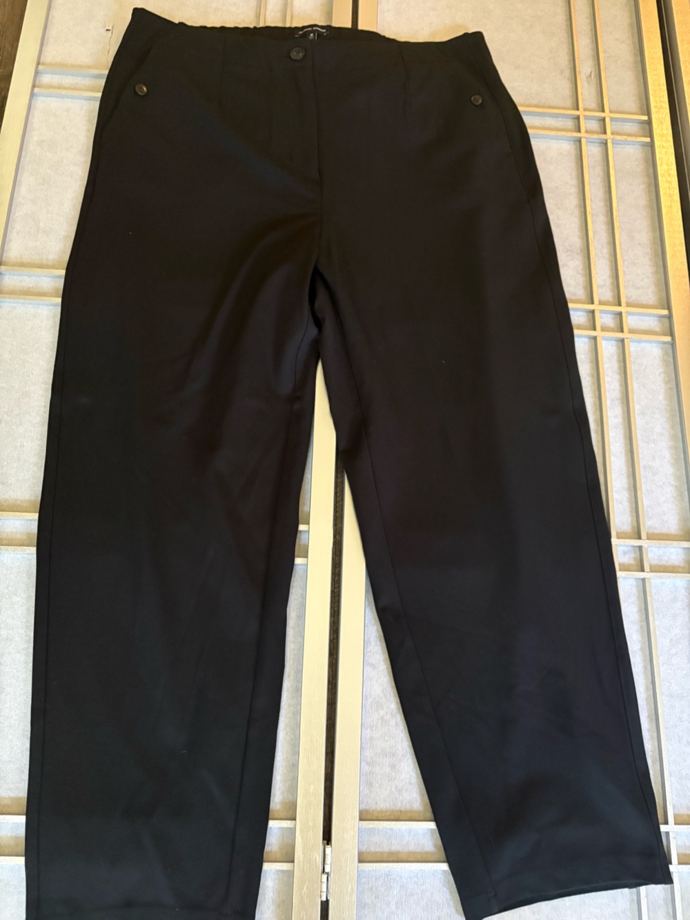 Universal Standard Black Women's Straight-Leg Trousers